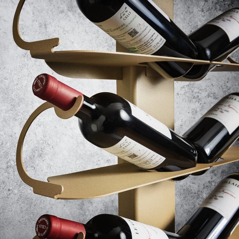 Mobilier metalic Italia cu fixare perete si podea